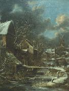 Klaes Molenaer Winter landscape oil on canvas